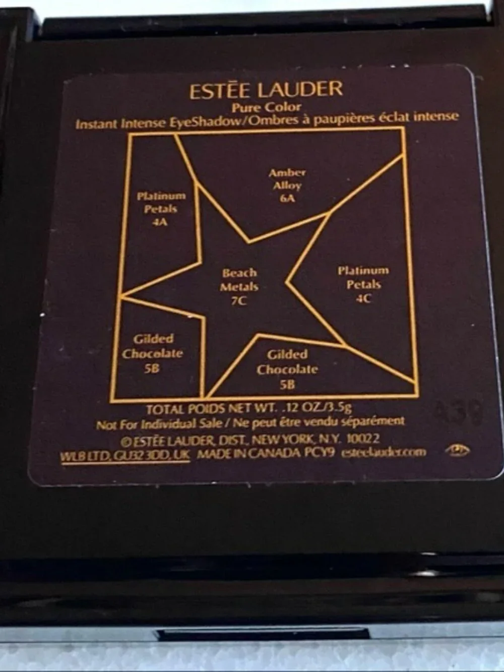 Estee Lauder Pure Color Instant Intense Eyeshadow Palette Amber Alloy